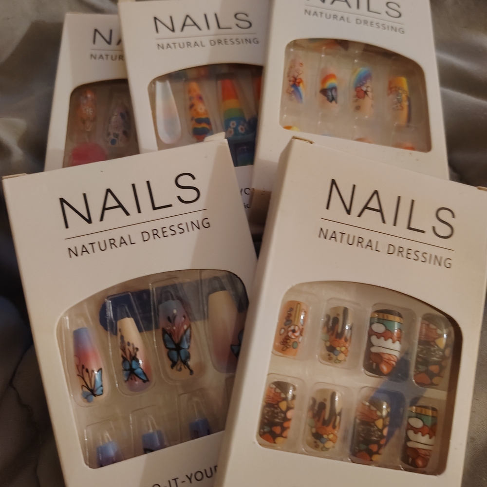 Butterfly and Rainbow Nail  Set. You Can Buy Individually Or All Together.
